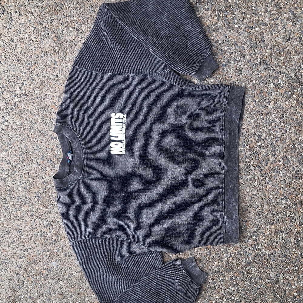 Vintage 90s No Limits Official Bodygear USA heavy Ribbed Cotton Crewneck LARGE